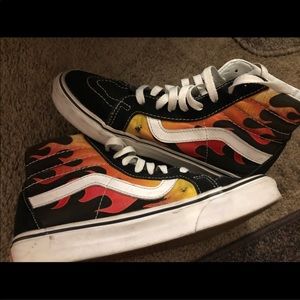 Vans flame high top